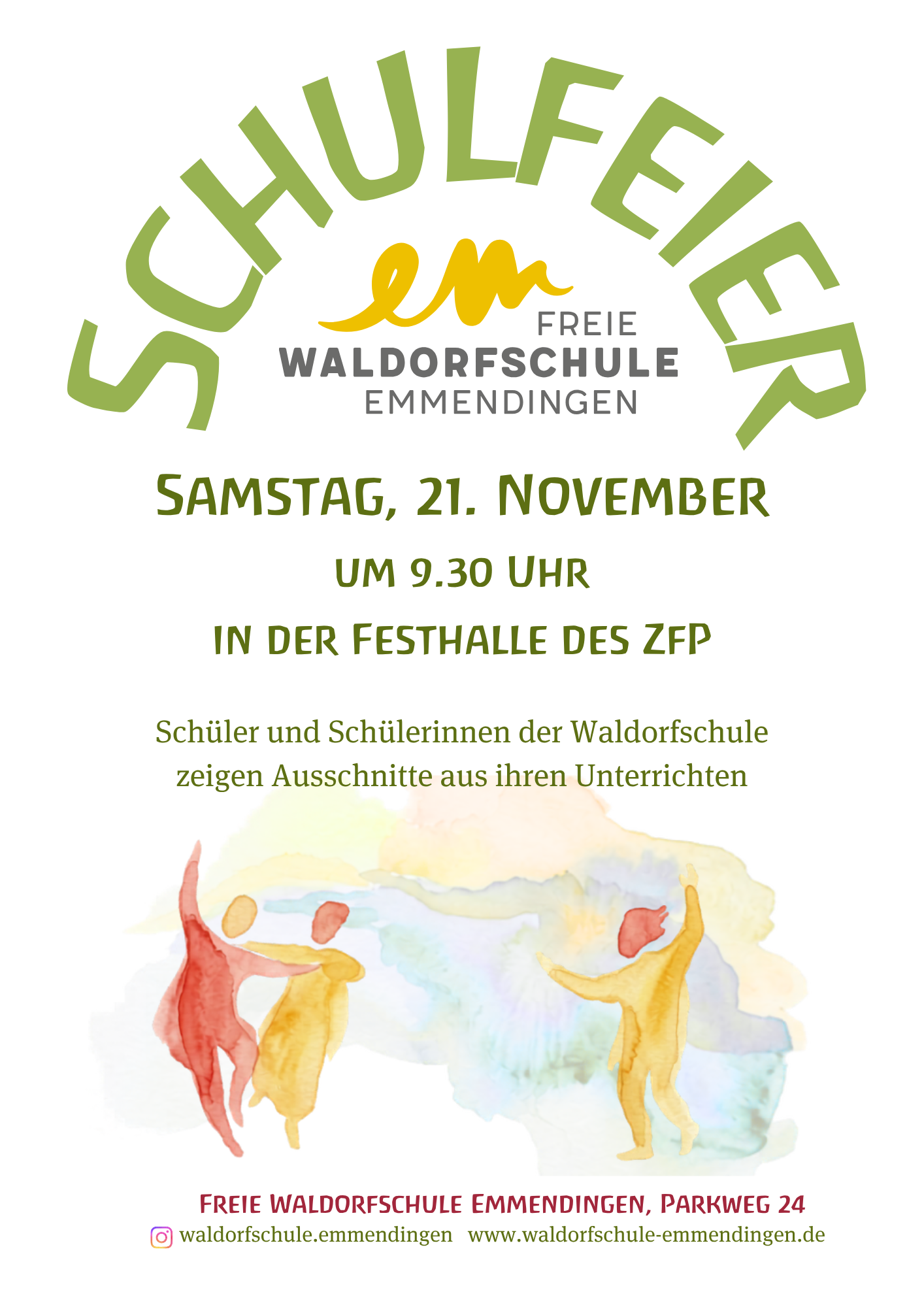 Schüler und Schülerinnen zeigen Ausschnitte aus ihren Unterrichten und geben Einblicke in die Inhalte der unterschiedlichen Klassenstufen.